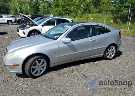 2004 Mercedes-Benz C 230K Sport Coupe из США, поврежденный, VIN WDBRN40J94A548568